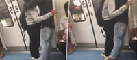An intimate video of a couple in Bengaluru Metro goes viral!!!!